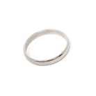 Mid Century Wedding Band - Vintage 14k White Gold Unadorned Ring - Circa 1950s Size 8 3/4 Stacking Statement Tessler & Weiss Fine Jewelry