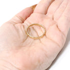 Eternity Flower Band - Estate 14k Yellow Gold Floral Stacking Wedding Ring - Modern Era Size 12 Nature Inspired Dainty Bridal Fine Jewelry