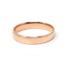 Vintage Wedding Band - Art Deco Era 9k Rose Gold 3.55mm Unadorned Ring - Hallmarked 1932 Birmingham Size 6 Bridal Fine Stacking Jewelry