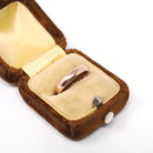 Vintage Wedding Band - Art Deco Era 9k Rose Gold 3.55mm Unadorned Ring - Hallmarked 1932 Birmingham Size 6 Bridal Fine Stacking Jewelry