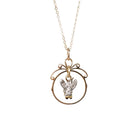 Antique Fly Charm - Georgian Victorian 18k Yellow Gold Sterling Silver Natural Diamonds Garnets Pendant Necklace - 19th Century Era Jewelry