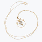 Antique Fly Charm - Georgian Victorian 18k Yellow Gold Sterling Silver Natural Diamonds Garnets Pendant Necklace - 19th Century Era Jewelry