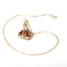 Antique Edmond Halley Fob - Victorian 10k Yellow Gold Carved Sard Pendant Necklace - Circa 1830s Vintage Celestial Comet Jewelry