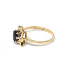 Vintage Sapphire Ring - Retro 14k Yellow Gold Natural Blue Oval Gem Solitaire - Circa 1970s Size 6 3/4 Alternative Engagement Fine Jewelry