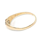 Antique Diamond Ring - Edwardian 14k Yellow Gold Old Mine Cut Belcher Prong Engagement - Circa 1910s Size 7.5 Solitaire Bridal Fine Jewelry