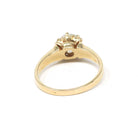 Diamond Engagement Ring - Vintage 14k Yellow Gold .88 CT Old European Cut Solitaire - Victorian Revival Style Size 7 Fine Bridal Jewelry