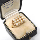 Vintage Pearl Cluster Ring - Retro 14k Yellow Gold Cultured Gems - Circa 1960s Statement Size 9 1/4 June Birthstone Egg Carton Fine Jewelry