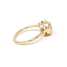 Antique 2.71 ct Old European Cut Diamond Engagement Ring - 18k Yellow Gold Bezel Set Vintage Solitaire - Modern Size 6 1/2 Fine Jewelry