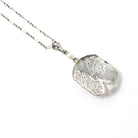 Art Deco Necklace - Vintage 10k White Gold .07 CT Diamond Necklace Lavalier - Circa 1930s Era Filigree Flower Simulated Pearl Fine Jewelry
