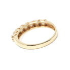 Cultured Pearl Band - Vintage 10k Yellow Gold Organic Natural Gemstone Ring - Modern Circa 1990s Era Size 6 1/2 June Birthstone Fine Jewelry