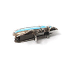 Antique Beetle Brooch - Art Deco Era Sterling Silver Turquoise Blue Guilloche Enamel Bug Pin - Circa 1920s Egyptian Revival Fashion Jewelry