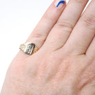 Vintage Signet Ring - Art Deco 10k Yellow Gold "DP"Engraved Initials Midi Pinky Ring - Circa 1920s Size 5 1/2 Ostby & Barton Fine Jewelry