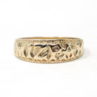 Modern Mizpah Band - English 9k Yellow Gold Birmingham Hallmark Ring - Circa 2000s Era Size 9 Victorian Style Fine Symbolic Stacking Jewelry