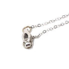 Art Deco Cameo Necklace - Vintage 10k White Gold Carved Natural Shell & Simulated Pearls - Circa 1930s Die Struck Pendant Charm Fine Jewelry