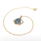 Opal Triplet Pendant - Estate 9ct Yellow Gold Cabochon Cut Necklace Charm - Modern Circa 2000s Era Statement October Birthstone Fine Jewelry