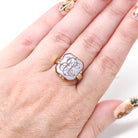 Vintage Intaglio Ring - Mid Century 14k Yellow Gold Carved Script Monogram Orange White Sardonyx Gem - Size 8 3/4 Initials JB Fine Jewelry