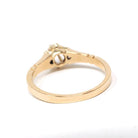 Antique Diamond Ring - Edwardian 14k Yellow Gold Natural .14 CT Old Mine Cut Solitaire - Circa 1900 Size 6 Buttercup Fine Engagement Jewelry