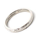 Wheat Eternity Band - Art Deco Platinum Eternity Pattern 2.8 MM Half Round - Circa 1920s Size 5 1/2 Floral Fine Engraved Stacking Jewelry