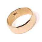 Antique Wedding Band - Edwardian 18k Yellow Gold 6.5 mm Stacking Unadorned Ring - Circa 1910s Era Size 6 Comfort Fit Fine Bridal Jewelry