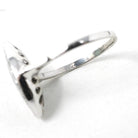 Art Deco Emerald Ring - Antique 18k White Gold Handmade Natural Green Gem Diamonds Shield Engagement - Circa 1920s Size 8 Halo Fine Jewelry