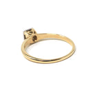 Vintage Engagement Ring - Mid Century 14k Yellow & White Gold .07 CT Natural Diamond Solitaire - Circa 1950s Size 6 1/4 Fine Bridal Jewelry