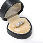 Vintage Wedding Ring - Mid Century 14k Yellow & White Gold Natural .50 CTW Diamond Band - Circa 1950s Size 7 Two Tone Fine Bridal Jewelry