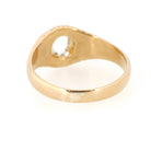 Cat's Eye Moonstone Ring - Edwardian 18k Yellow Gold Natural Phenomenal Gemstone Belcher Solitaire - Circa 1910s Era Size 9 1/2 Fine Jewelry