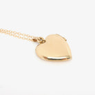 Love Bird Locket - Retro 14k Gold Filled Engraved Heart Pendant Necklace Charm - Vintage Circa 1960s Era Sweetheart Keepsake Photo Jewelry