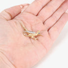 Vintage Roadrunner Brooch - Retro 14k Yellow & White Gold Natural Sapphire And Diamond Pin - Circa 1970s Era Cuckoo Bird Animal Fine Jewelry