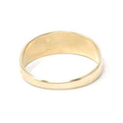 Modern Mizpah Band - English 9k Yellow Gold Birmingham Hallmark Ring - Circa 2000s Era Size 9 Victorian Style Fine Symbolic Stacking Jewelry