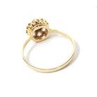 Antique Diamond Halo Ring - Edwardian Era Natural .63 CTW Old European Cut Cluster - Circa 1900s Size 6 1/4 Flower Fine Engagement Jewelry