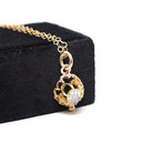 Georgian Diamond Pendant - Antique 18k Yellow Gold Natural Rose Cut Charm Necklace - Circa Late 1700s Early 1800s Era Buttercup Fine Jewelry