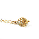 Georgian Diamond Pendant - Antique 18k Yellow Gold Natural Rose Cut Charm Necklace - Circa Late 1700s Early 1800s Era Buttercup Fine Jewelry