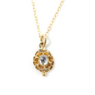 Georgian Diamond Pendant - Antique 18k Yellow Gold Natural Rose Cut Charm Necklace - Circa Late 1700s Early 1800s Era Buttercup Fine Jewelry