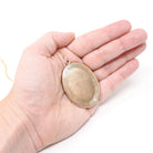 Antique Photo Locket - Edwardian Gold Filled Oval Pendant Necklace - Vintage Circa 1910s Era Keepsake Statement Jewelry