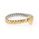 Vintage Expansion Bracelet - Mid Century Gold Filled Stretch Heart Shape - Circa 1950s Era Baby Children's Dainty Fashion Accessory Jewelry