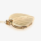 Letter "J" Locket - Retro 12k Gold Filled Engraved Initial Pendant Necklace - Vintage Circa 1940s Era Photograph Keepsake Hayward Jewelry