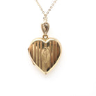 Letter "J" Locket - Retro 12k Gold Filled Engraved Initial Pendant Necklace - Vintage Circa 1940s Era Photograph Keepsake Hayward Jewelry