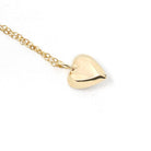 Vintage Heart Charm - Mid Century 14k Yellow Gold Cultured Pearl Pendant Necklace - Circa 1940s Era Dainty Fine Love June Birthstone Jewelry