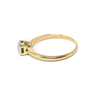 Vintage Engagement Ring - Mid Century 14k Yellow & White Gold .07 CT Natural Diamond Solitaire - Circa 1950s Size 6 1/4 Fine Bridal Jewelry
