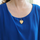 Letter "M" Locket - Retro 12k Gold Filled Engraved Single Initial Heart Pendant Necklace - Circa 1940s Statement Keepsake Photograph Jewelry