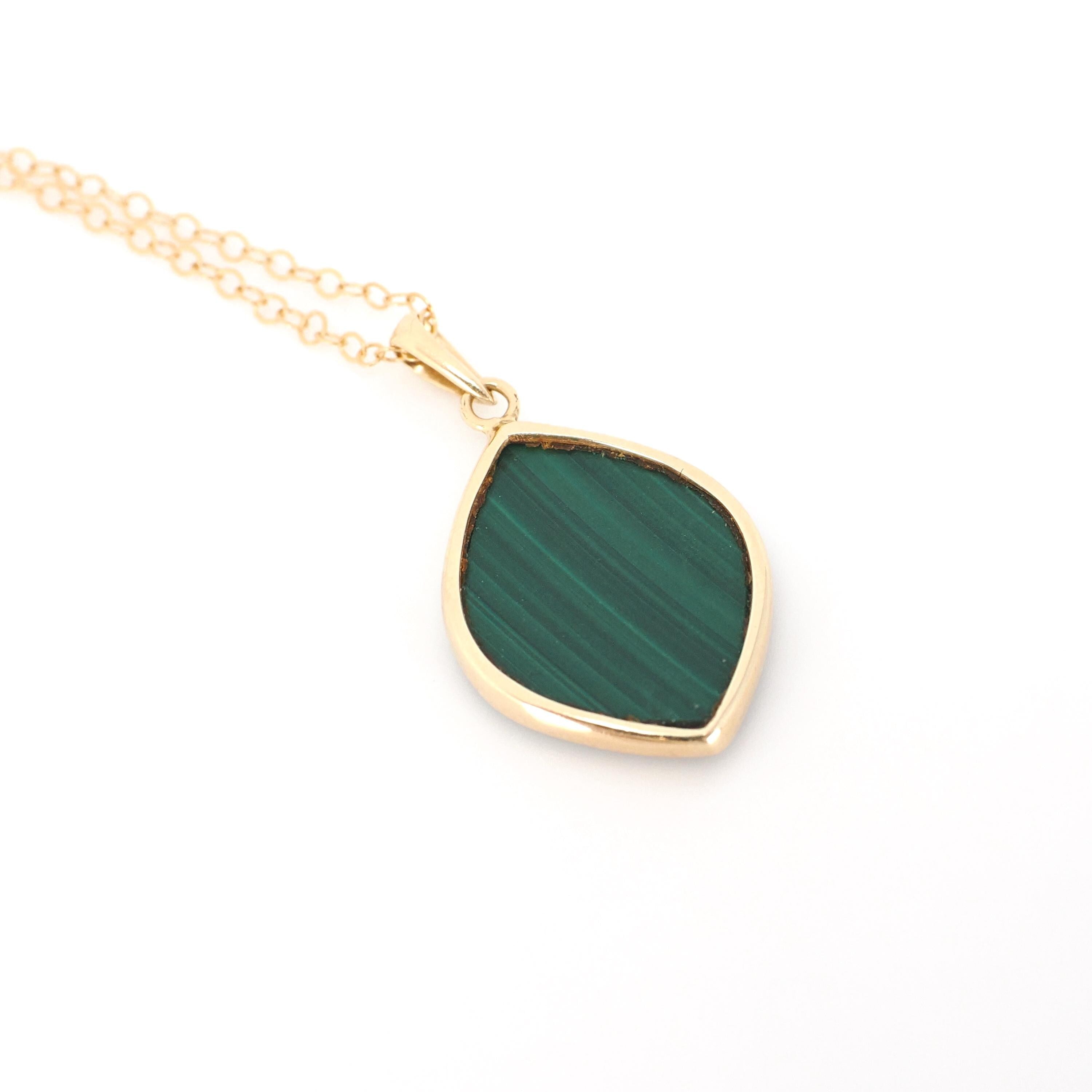 Inlayed Gemstone Pendant - Modern 14k Yellow Gold Natural Opal Lapis Malachite Onyx Charm - Circa 2000s Era Mystical Lantern Fine Jewelry