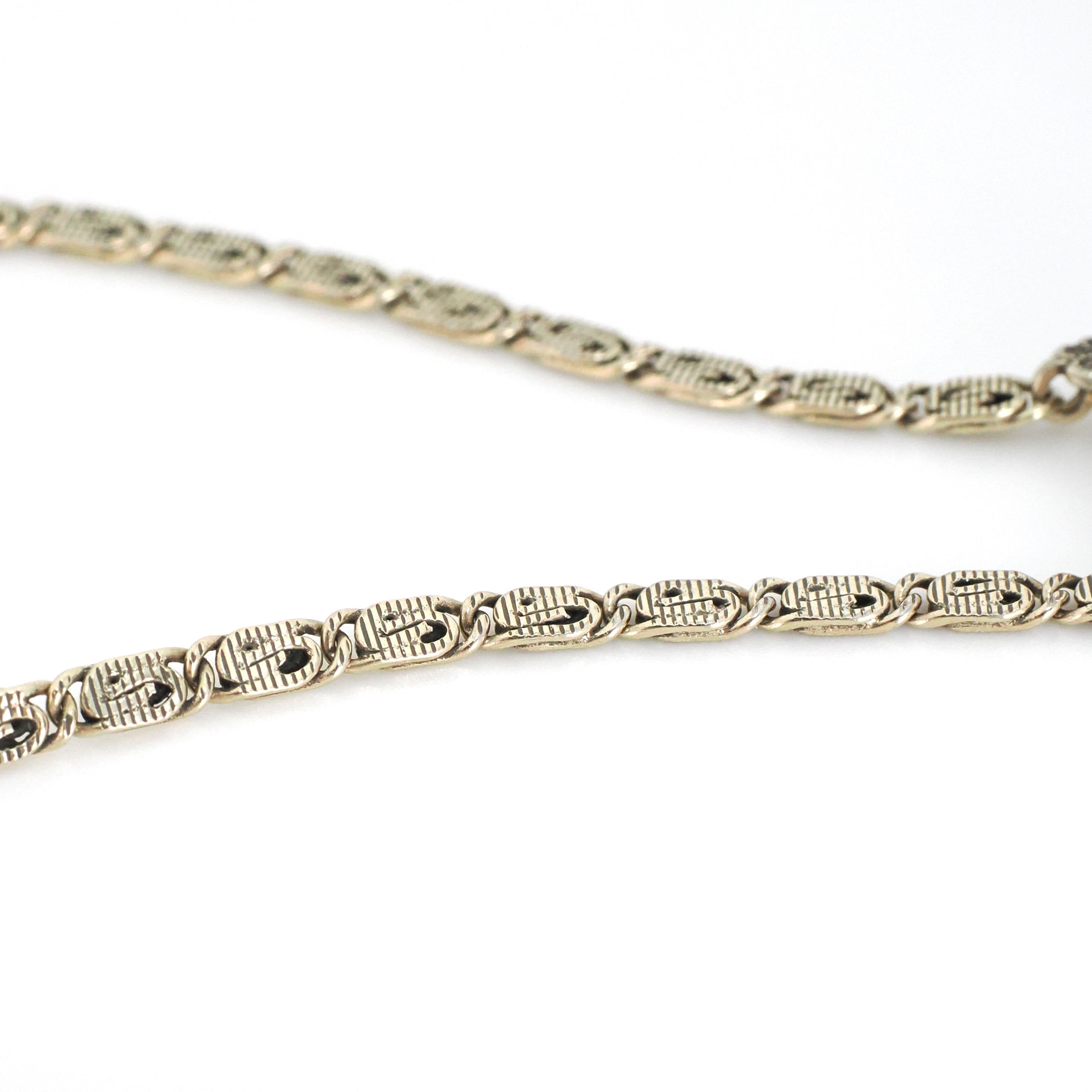 Vintage Citrine Necklace - Mid Century Gold Wash Over Sterling Silver Natural Gem & Cultured Pearl - Circa 1940s Era Floral Nature Jewelry