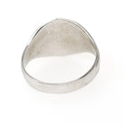 Vintage "JH" Signet Ring - Art Deco 10k White Gold Hexagonal Men's Unisex Statement - Circa 1930s Era Size 7 1/2 Ostby & Barton Fine Jewelry