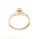 Blue Zircon Ring - Modern 14k Yellow Gold Oval 1.25 CT Gemstone Solitaire - Estate Circa 2000s Size 7 1/2 December Birthstone Fine Jewelry