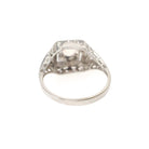 Morganite Engagement Ring - Art Deco 14k White Gold .47 CT Natural Beryl Pink Gemstone - Vintage Circa 1930 Size 5 1/2 Filigree Fine Jewelry