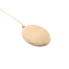 Antique Photo Locket - Edwardian Gold Filled Oval Pendant Necklace - Vintage Circa 1910s Era Keepsake Statement Jewelry