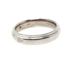 Vintage Diamond Band - Estate Birmingham 18k White Gold .15 CTW Comfort Fit 4.2 MM Wedding Ring - Hallmarked 2000 Size 6 1/4 Fine Jewelry