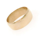 Vintage Cigar Band - Estate 14k Yellow Gold 8.4 MM Wide Ring - Circa 1980s Era Bold Bold Size 11 - Engraved "Kimberly 11-24-83" Fine Jewelry