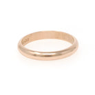 Gold Wedding Band - Vintage 9k Rose Gold 3.1 MM Half Round Ring - Sheffield England Circa 1990s Era Size 7 1/2 Unisex Fine Bridal Jewelry